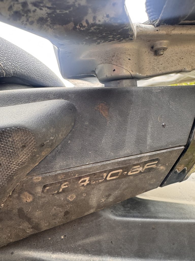 Bruch am Heckträger